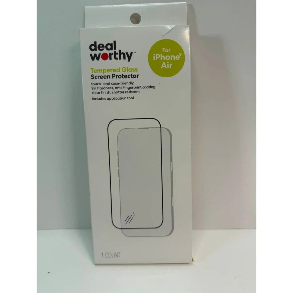 Deal Worthy Tempered Glass Screen Protector For iPhone Air